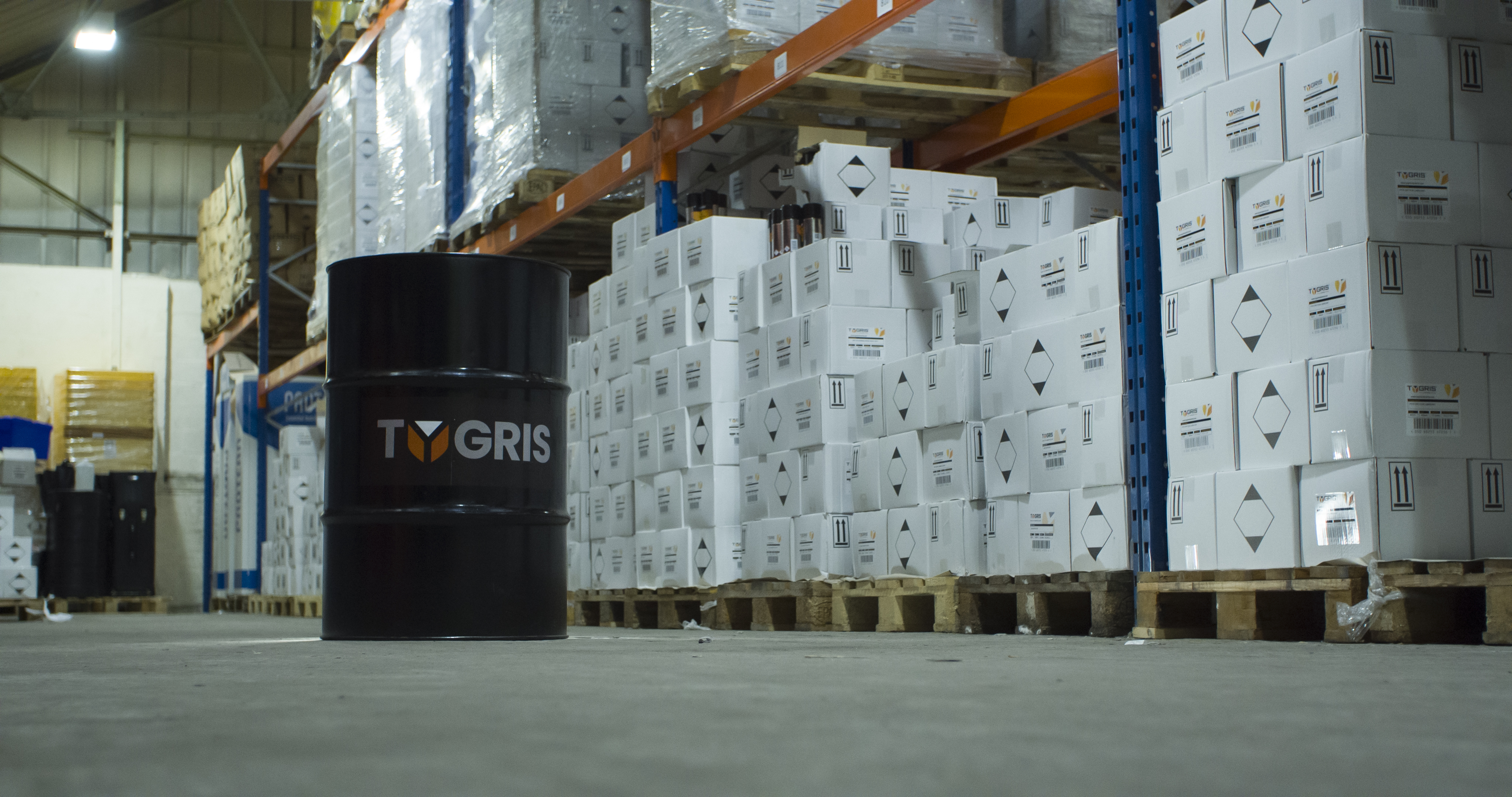 TYGRIS barrel in warehouse